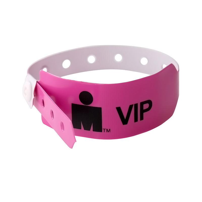 One time use PVC wristbands
