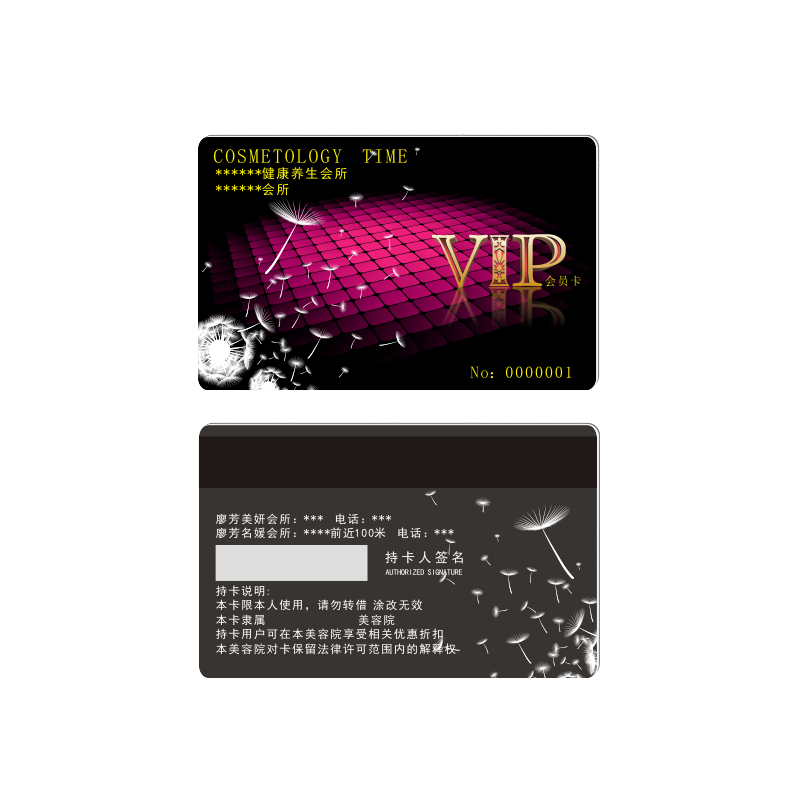 Magnetic stripe cards