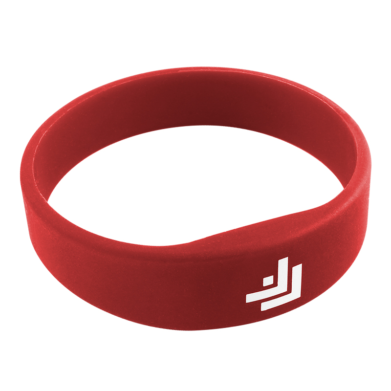 GJ02 RFID 20mm Waterproof Silicone Wristband Oblate Bracelets