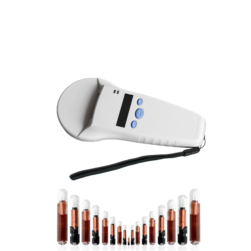 RFID 134.2KHz One-dimensional Code Reader  ISO11784 /5 FDX-B Animal tag Handheld Reader