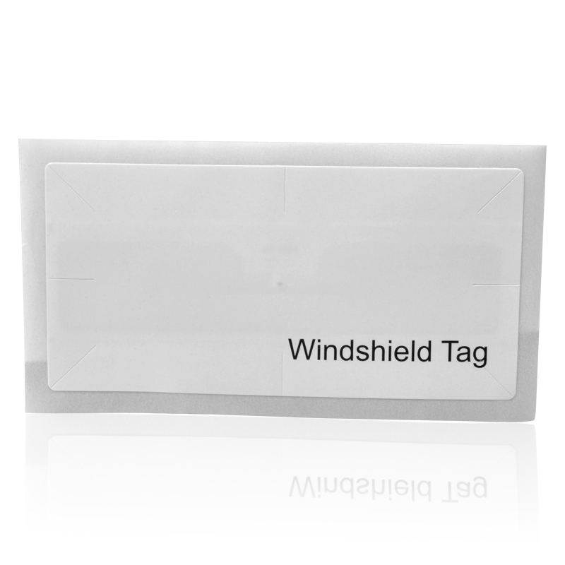 10 meters reading range disposable anti-tear RFID windshield tags