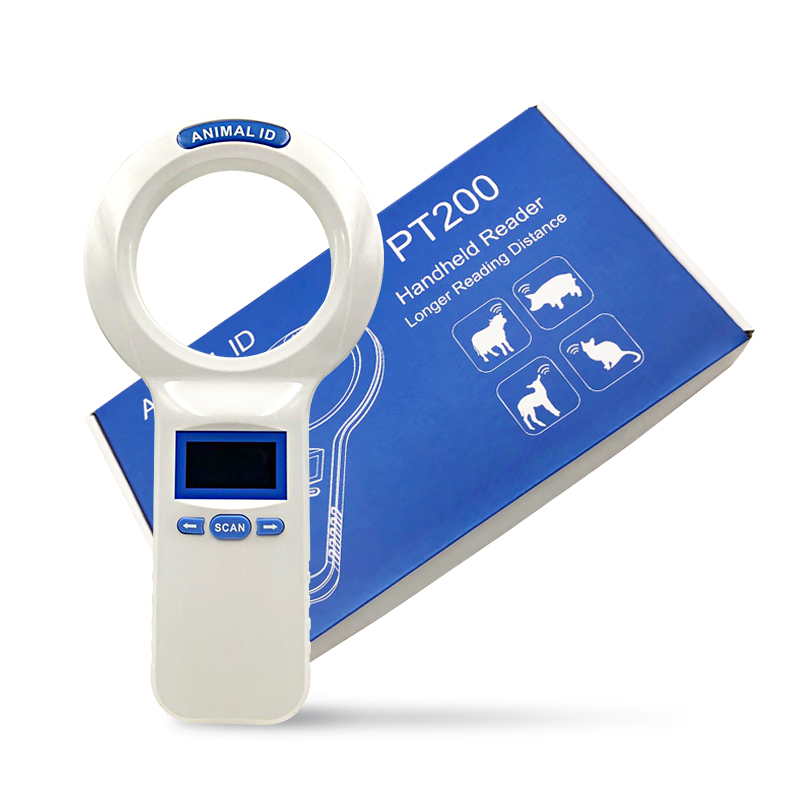 RFID 134.2KHZ FDX-B Animal Tags Reader Label Scanner Stored data