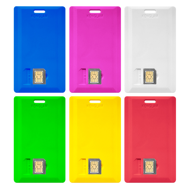 Colorful 13.56MHz HF RFID Campus card with SIM card slot