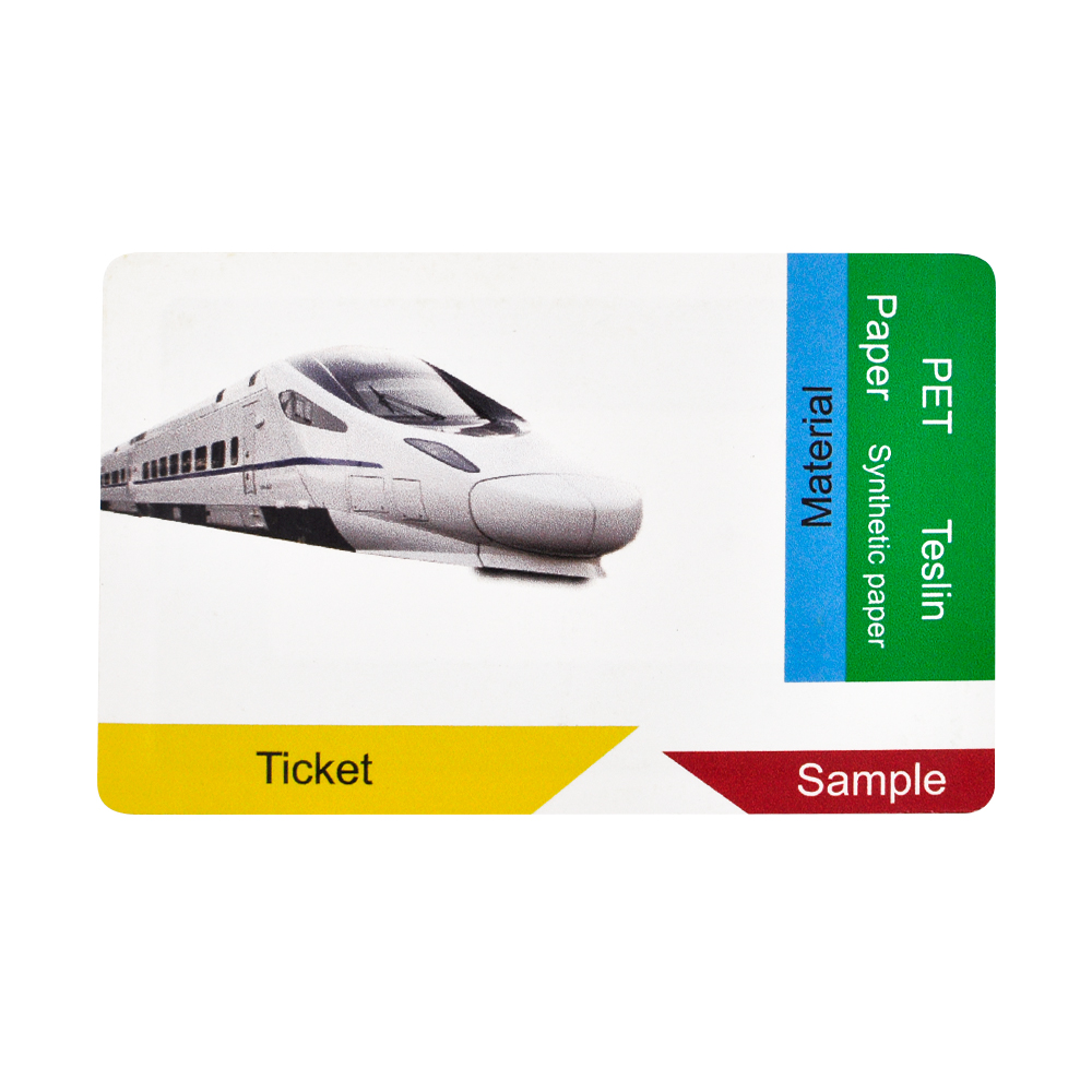Eco-friendly Fudan IC F08 RFID ticket card for HSR and plane