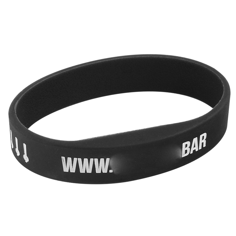 GJ01 RFID16mm Sport Silicone Wristband Oblate Hand Wrist