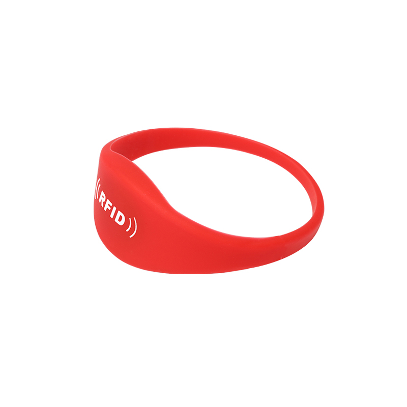 GJ06 RFID Silicone Wristbands Bracelets Fine Edge Rubber Bands