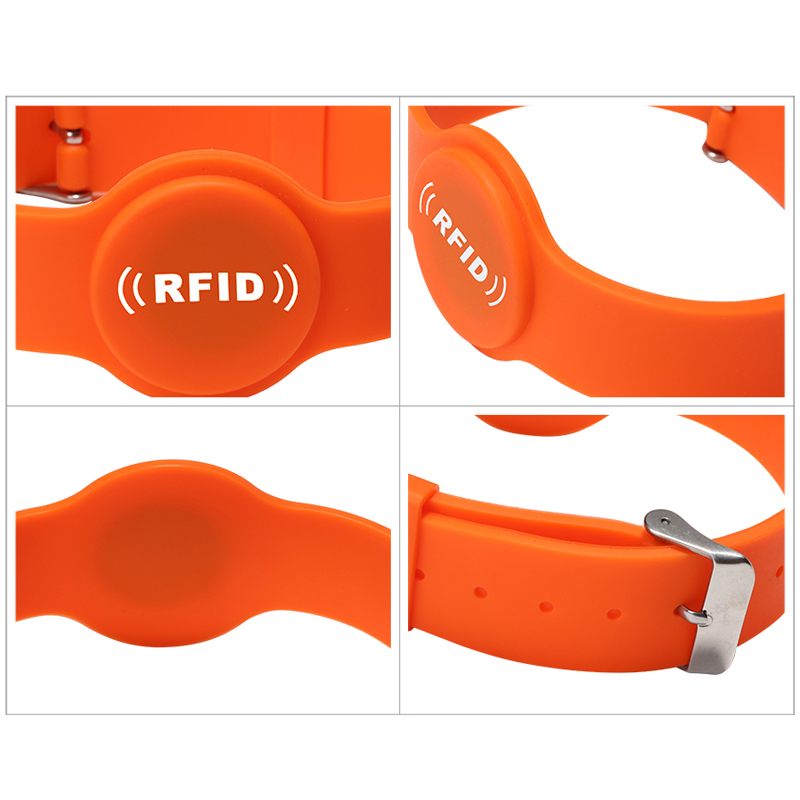 GJ16 RFID Silicone Smart Watch Wristband Watch Button Bracelets