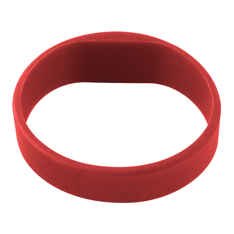 GJ02 RFID 20mm Waterproof Silicone Wristband Oblate Bracelets