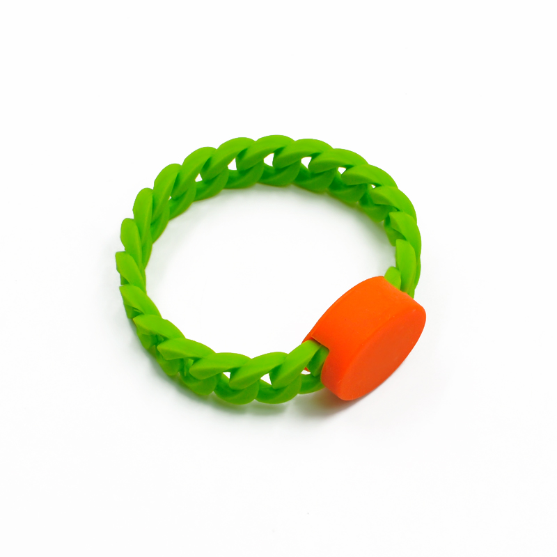 GJ09 RFID Twist Silicone Wristband Waterproof Rubber Wristbands