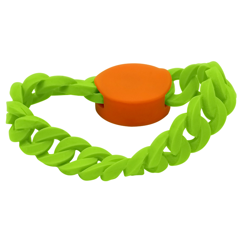 GJ09 RFID Twist Silicone Wristband Waterproof Rubber Wristbands