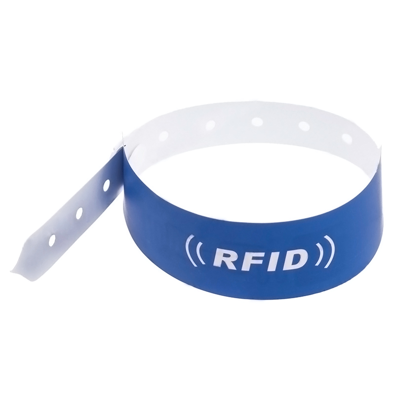 TK02 RFID NFC  Paper Wristband Disposable Copperplate Paper Bracelets