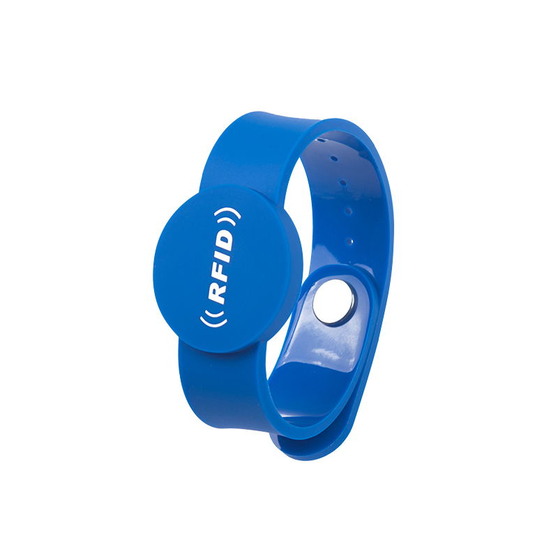 PVC03 RFID PVC Anti Tamper Wristband Adjustable Smartband for Children with Disposable Button