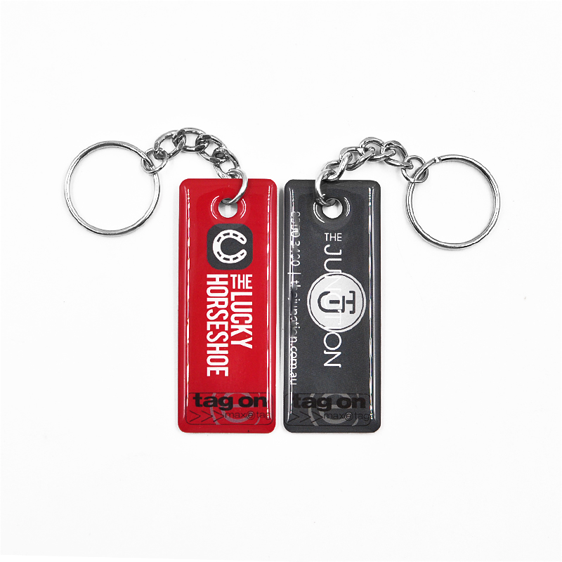 DJ16 RFID Epoxy Key fob Waterproof NFC key chain Crystal key holder