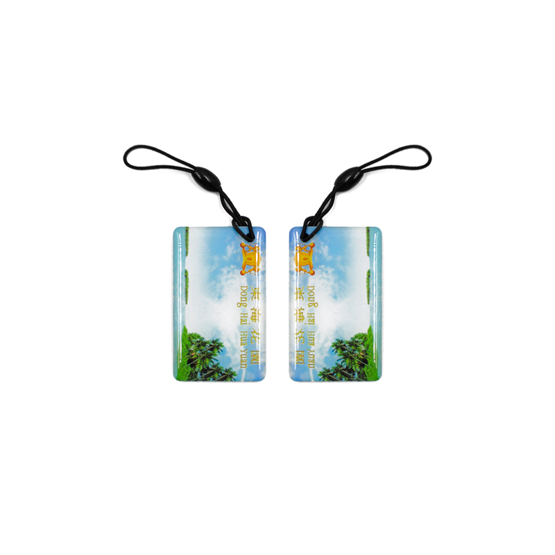 RFID Crystal Epoxy Key fob NFC Card Waterproof key chain key holder for Access control,Payment