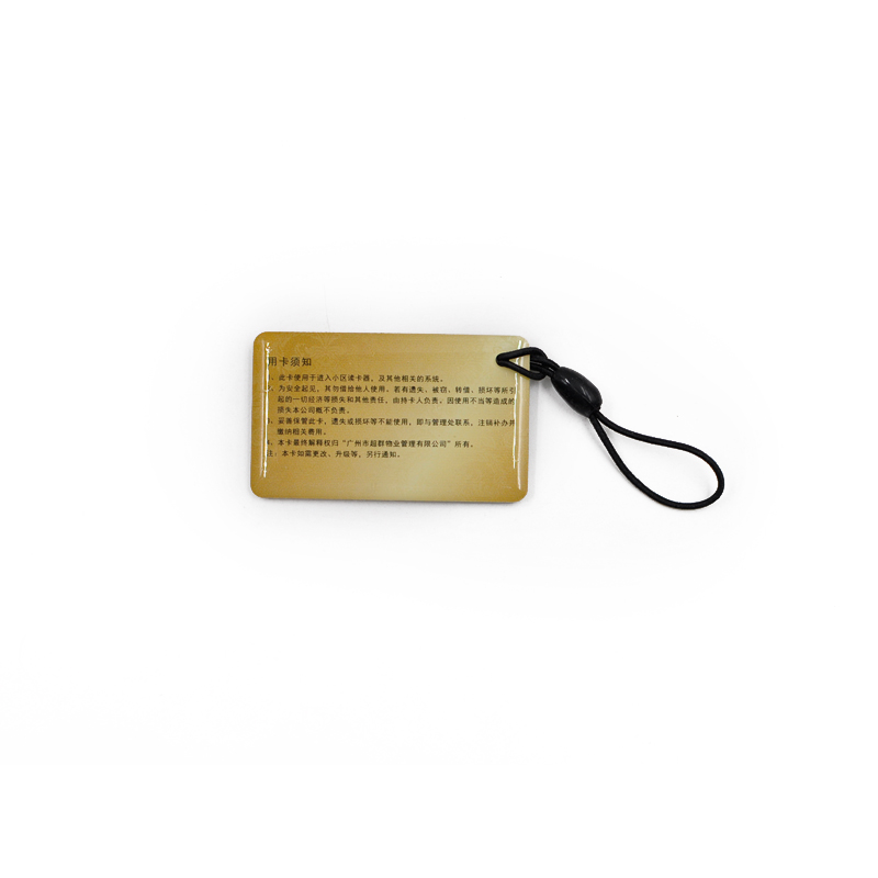 RFID Crystal Epoxy Key fob ID Card Waterproof key chain key holder for Access control