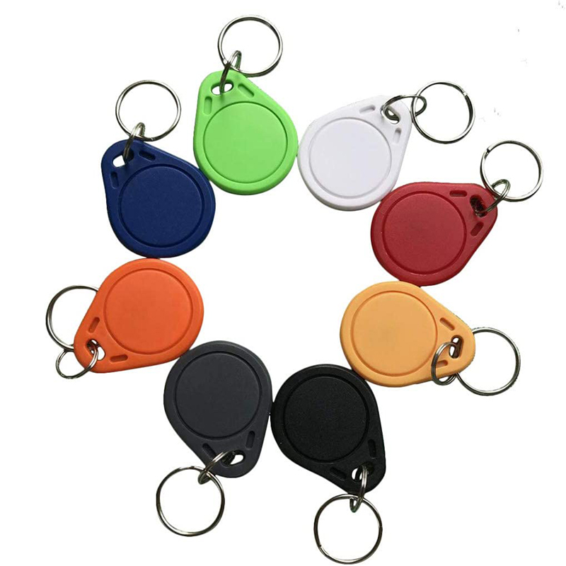 RFID Key Fob, 125khz Writable rewritable Id Card Token Tags Hotel Key Door Lock Entry Access Control System Wholesale for RFID Writer T5577 Universal